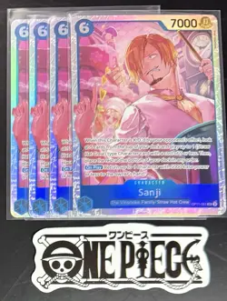 4x One Piece OP11-051 SR Sanji - English - Foil - Playset - TCG - NM/M - Image 1