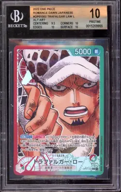 ROMANCE DAWN Alternate Art Zoro Law Luffy L One Piece 2022 OP01 Japanese BGS 10 - Image 4