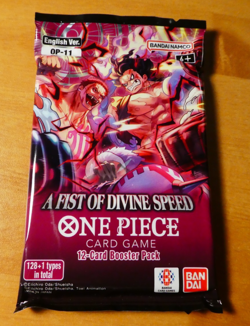 ONE PIECE FIST OF DIVINE SPEED CARD ENGLISH OP11 PACK X1 BOOSTER SEALED JCC MINT - Image 1