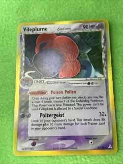 Pokemon TCG Card Game Vileplume Delta Species 17/110 Holon Phantoms Holo Rare - Image 1
