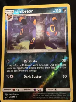Umbreon - 120/214 - Pokemon Lost Thunder Sun & Moon Reverse Holo Card LP To MP - Image 1