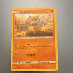 Pokemon Cubone 007/012 McDonald's 2018 Promo Holo 70 HP Basic Card - Image 1