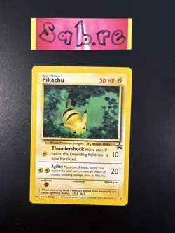 LP Condition Pikachu Black Star Promo Wotc 27 Pokemon Card - Image 1