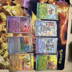 Prismatic Evolutions Pokeball Holo 7 Card Lot - Image 1