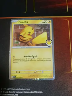 Pokemon Pikachu TCG Holo Card 051/162 Pokemon Day Stamped Promo NM - Image 1