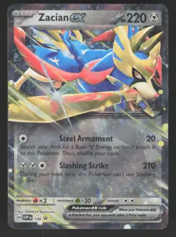 Zacian ex 198 Pokemon TCG SV: Scarlet & Violet Promo Cards NM - Image 1