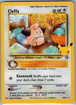 Cleffa 20/111 Celebrations: Classic Collection - Pokemon Card - NM - Image 1