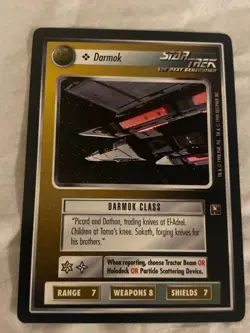Star Trek CCG 1E Tournament Deck DARMOK Promo Card NM - Image 1
