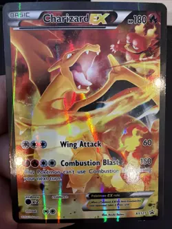 Pokemon TCG Charizard EX XY121 Promo Holo Rare Card MP Condition - Image 1