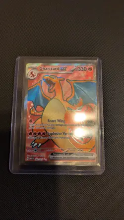 Pokemon TCG Charizard EX Ultra Rare Holo Card 183/165 Pokemon 151 - Image 1