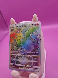 Charizard VSTAR Rainbow Secret Rare 174/172 Brilliant Stars Pokemon Card NM - Image 4