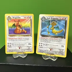 4 card LOT MP LP NM NM 19/62 Dark Dragonite 22/82 Dragonite GX 152/236 V 076/078 - Image 2