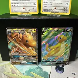 4 card LOT MP LP NM NM 19/62 Dark Dragonite 22/82 Dragonite GX 152/236 V 076/078 - Image 3