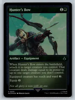 Hunter's Bow (Foil Etched) Holo U Universes Beyond: Assassin's Creed 221 NM - Image 1
