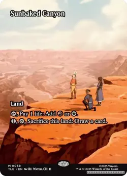 Sunbaked Canyon (Borderless) [TLE - 58] - NM TCG MTG - Image 1