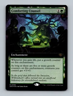 Comforting Counsel (Extended Art) (Foil) 0338 (R) MTG Secrets of Strixhaven SOS - Image 1