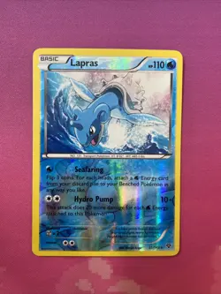 Pokemon Card Lapras XY Base Set Reverse Holo Rare 35/146 Near Mint - Image 1