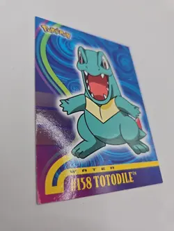 Totodile Topps Pokemon TV Animation Edition Johto Series 1 #158 2001 - Image 3