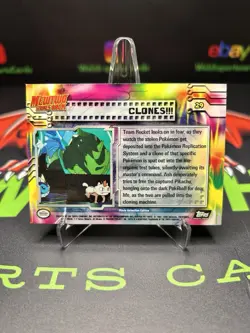 Topps Pokemon Mewtwo Strikes Back Clones #29 Black Label Foil NM - Image 2