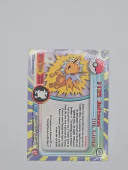 2000 Topps Pokemon TV Animation Edition Series 3 Silver Foil Jolteon #135 - Image 2