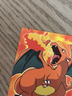 1999 Topps Pokemon Movie Animation Edition Blue Logo #E6 Charizard LP - Image 2