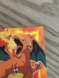 1999 Topps Pokemon Movie Animation Edition Blue Logo #E6 Charizard LP - Image 3