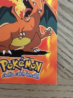1999 Topps Pokemon Movie Animation Edition Blue Logo #E6 Charizard LP - Image 5