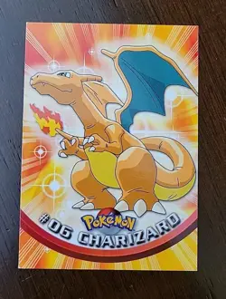 MP! Charizard 06 Topps Series 1 Non-Holo Black Logo Pokemon TCG - Image 1