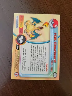 MP! Charizard 06 Topps Series 1 Non-Holo Black Logo Pokemon TCG - Image 2