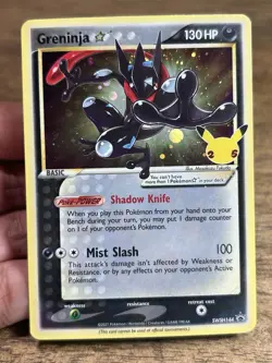 Pokemon Greninja Gold Star Promo SWSH144 Celebrations 25th Anniversary - NM - Image 3