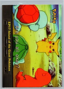 1999 Topps Pokemon TV Animation Edition # EP17 ISLAND OF THE GIANT POKEMON - Image 1