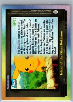 1999 Topps Pokemon TV Animation Edition # EP17 ISLAND OF THE GIANT POKEMON - Image 2