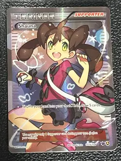 Pokemon TCG 11a/124 Shauna Full Art Trainer Lightly Played 2017 - Image 1