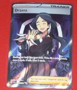 Pokemon Surging Sparks SSP: Drasna Ultra Rare Full Art Holo Trainer 231/191 - Image 1