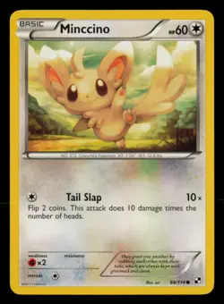 Minccino 88/114 Common Black & White Pokemon Lightly Played - Image 1