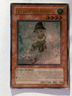 YuGiOh Lucky Pied Piper TAEV-EN021 1st Edition Ultimate Rare NM - Image 1