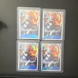 One Piece Card Game Sabo OP15 4 Card Lot English Version + 4 enel + 1 borsalino - Image 1
