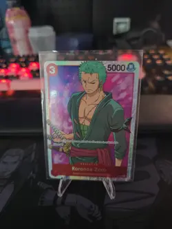One Piece Roronoa Zoro (025) - Romance Dawn (OP01) NM Foil - Image 1