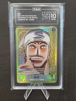 One Piece Enel Alt Art Leader OP05-098 TAG 10 Pristine POP 1 - Image 1