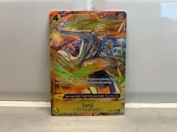 Sanji One Piece CCG Kingdoms Intrigue OP04-104 Foil Alt Art 5000 SR Mint - Image 1