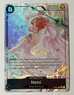 2026 One Piece TCG English OP15-086 - Nami Alt Art Parallel Wedding Texture Foil - Image 1