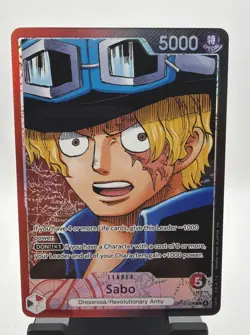 Sabo (004) (Alternate Art) OP13-004 Carrying On His Will One Piece Foil NM - Image 1