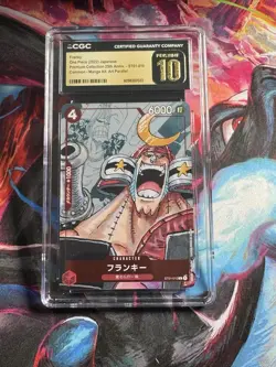 2022 ONE PIECE JAPANESE 25TH ANNIVERSARY ST01-010 FRANKY CGC 10 PRISTINE - Image 1