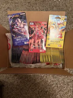 One Piece Sleeved Booster Lot OP-14, OP-15, EB-03. 52 Total - Image 1