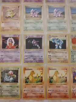 Base Set Vintage Shadowless Pokemon 45 Card Lot LP - HP - Image 2