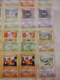 Base Set Vintage Shadowless Pokemon 45 Card Lot LP - HP - Image 3