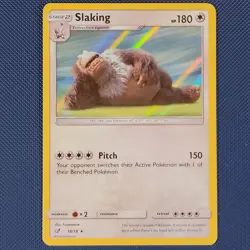 Slaking 18/18 - Detective Pikachu - Rare Holo Pokemon Card - M / NM - Image 1