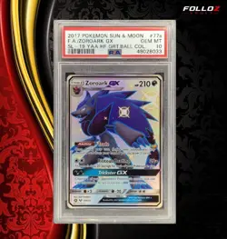 CARTA POKEMON ZOROARK GX 77A HIDDEN FATES PSA 10 CARD ENG GRADATO - Image 1