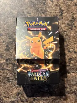 [Empty] Pokemon TCG Scarlet & Violet Paldean Fates Booster Bundle Box [NO CARDS] - Image 1