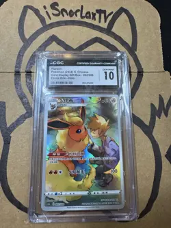 Pokemon CGC 10 - Flareon 002/008 | Card Display Eevee Box CHINESE - Image 1